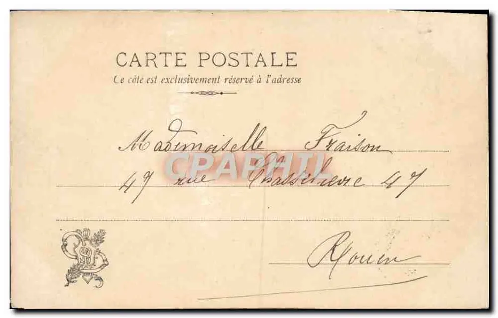 Salão 1903 — J. Cayron — Canto do Crepúsculo - Verso