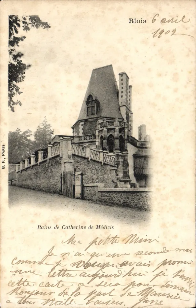 Bains de Catherine de Médicis — Blois — B.F., Paris - Frente