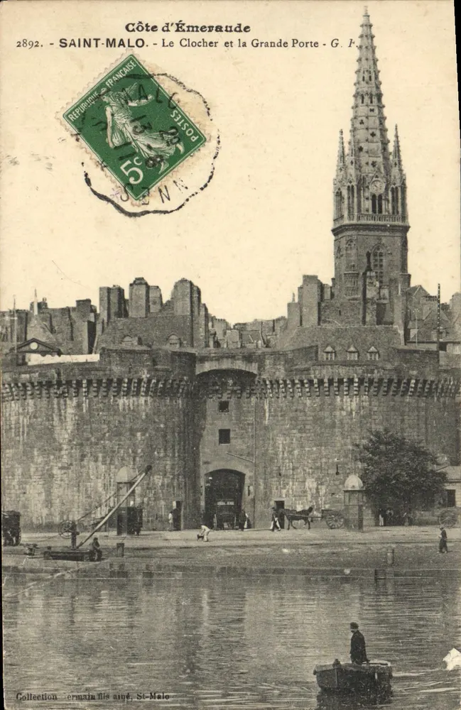Saint-Malo - Der Turm und das Große Tor - G. F. - Côte d'Émeraude - Vorderseite