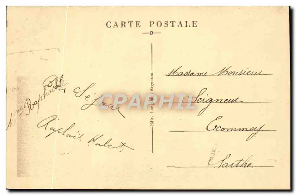 Eguuzon (Indre) — O Barragem e o Lago — Editor Lang & Argenton, n° 335 - Verso