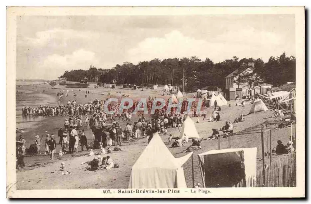 Saint-Brévin-les-Pins — A Praia — Fototipo Jehly-Poupin - Montanha, n°407 - Frente