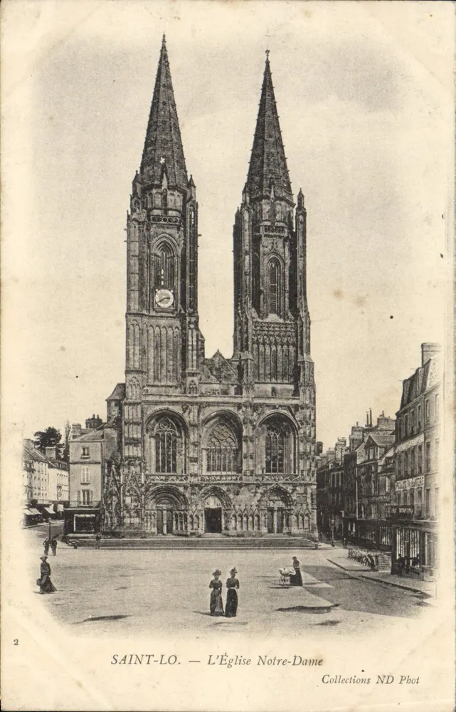 Saint-Lô — A Igreja de Nossa Senhora — Coleções ND Phot - Frente