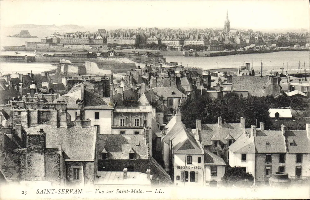 Saint-Servan — Vista de Saint-Malo — LL. - Frente
