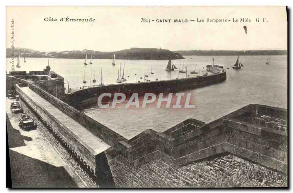 Saint-Malo — Die Mauern — Der Môle — G. F. — Côte d'Émeraude - Vorderseite