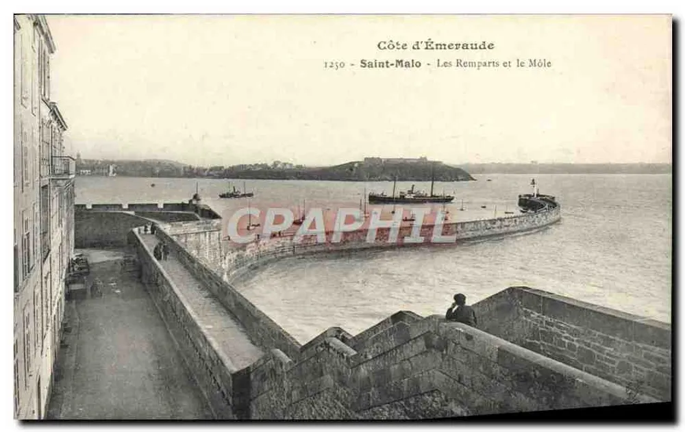 Saint-Malo - Die Mauern und der Môle — Côte d'Émeraude — H. Le Maillot, Verleger - Vorderseite