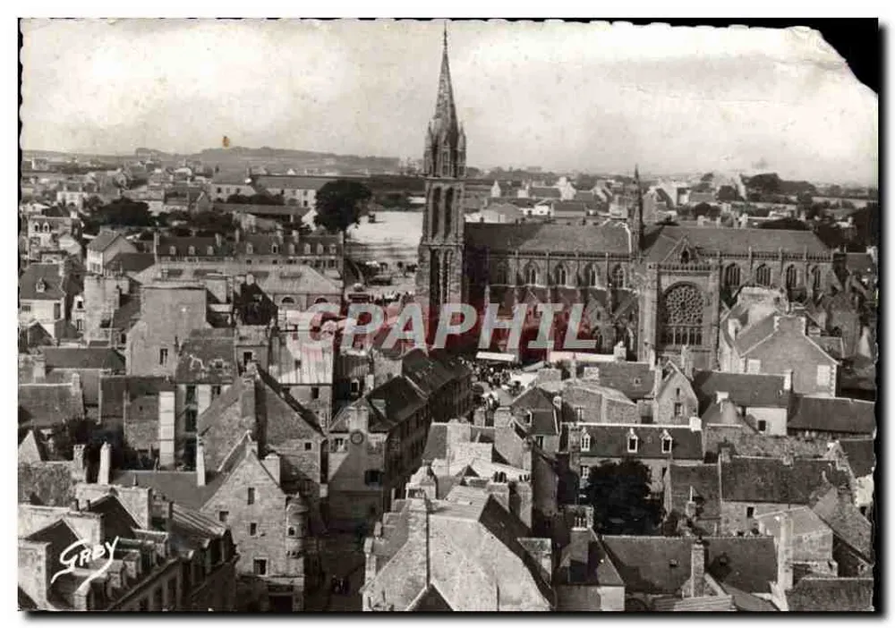 Saint-Pol-de-Léon — vue générale prise du Kreisker — éditeur G. ARTAUD, Nantes - Frente