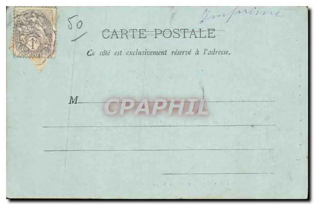 Saint-Étienne - Hotel de Ville — editor A. Bergarel et Cie, Nancy - Verso