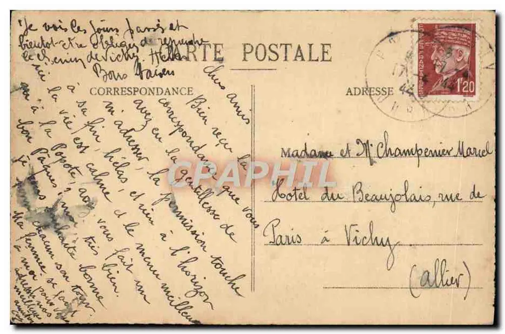 Poligny (Jura) — Die Brauerei und die Croix du Dan — Ausgabe M. G. Nr. 35 - Rückseite