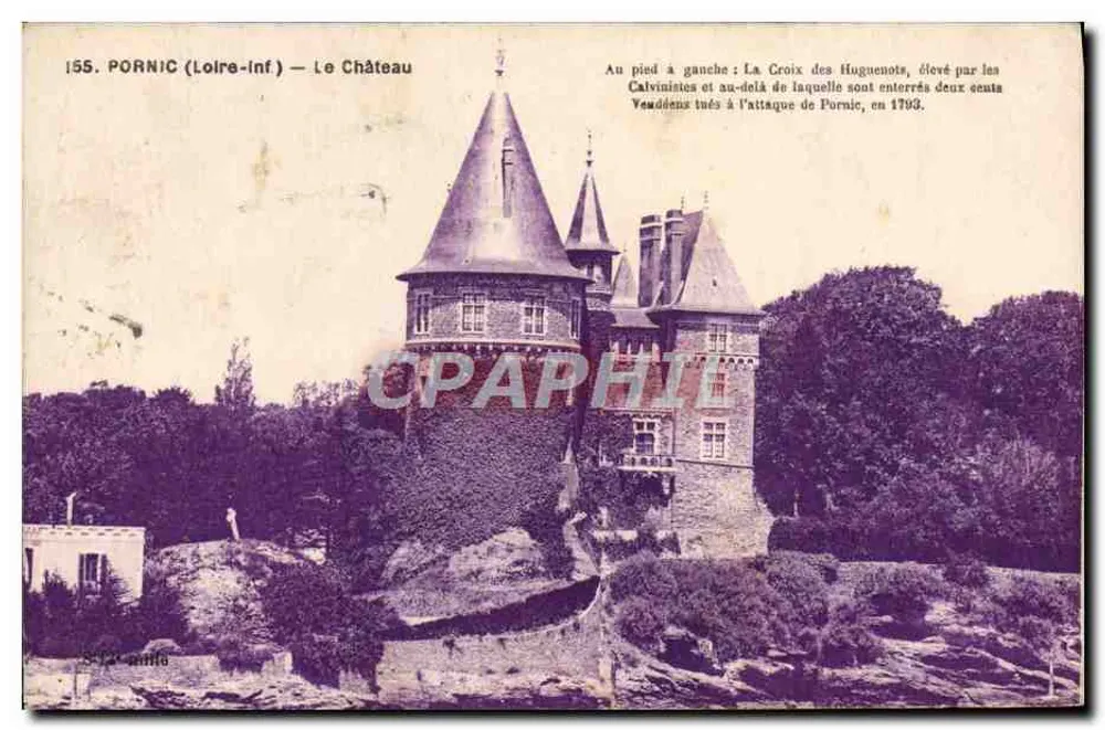 Pornic (Loire-Inf.) — O Castelo — F. Chappeau, Imp. Édit., Nantes - Frente