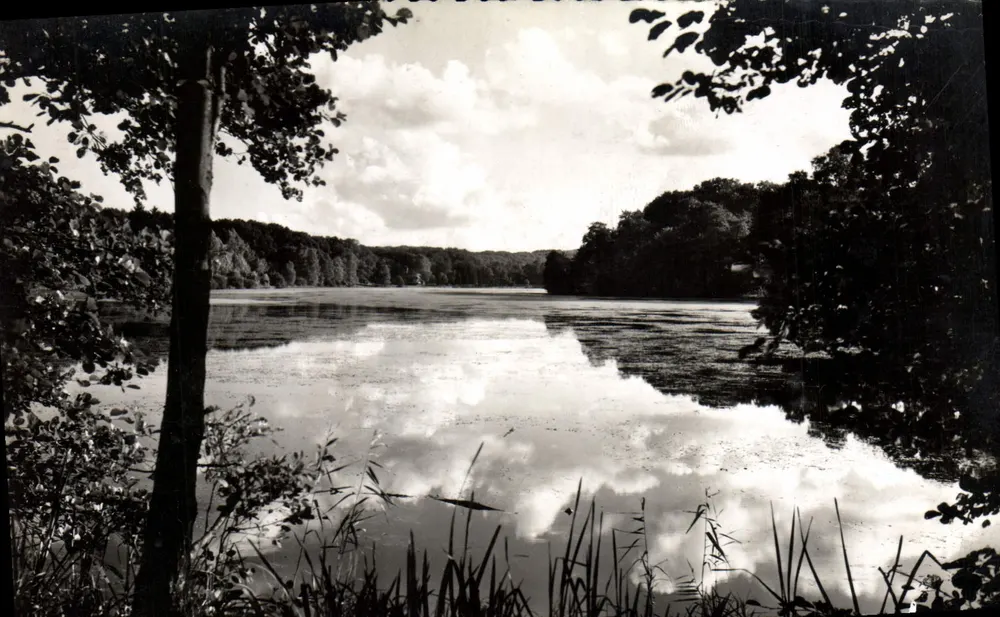 Lago de St-Pierre — Arredores de PIERREFONDS (Oise) — Les Éditions d'Art 'VYVON', Paris - Frente