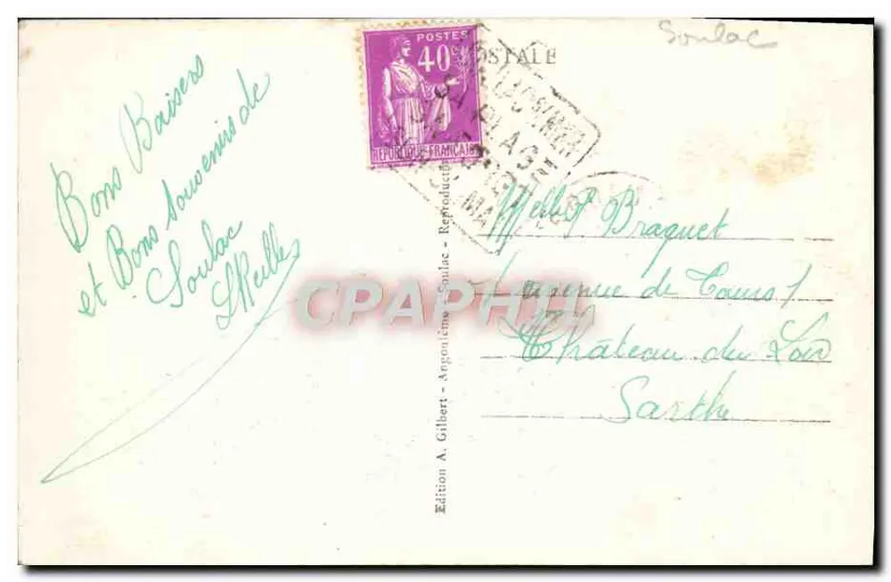 Soulac-sur-Mer — Eine Schwimmbecken — A.G.A. 8063 - Rückseite