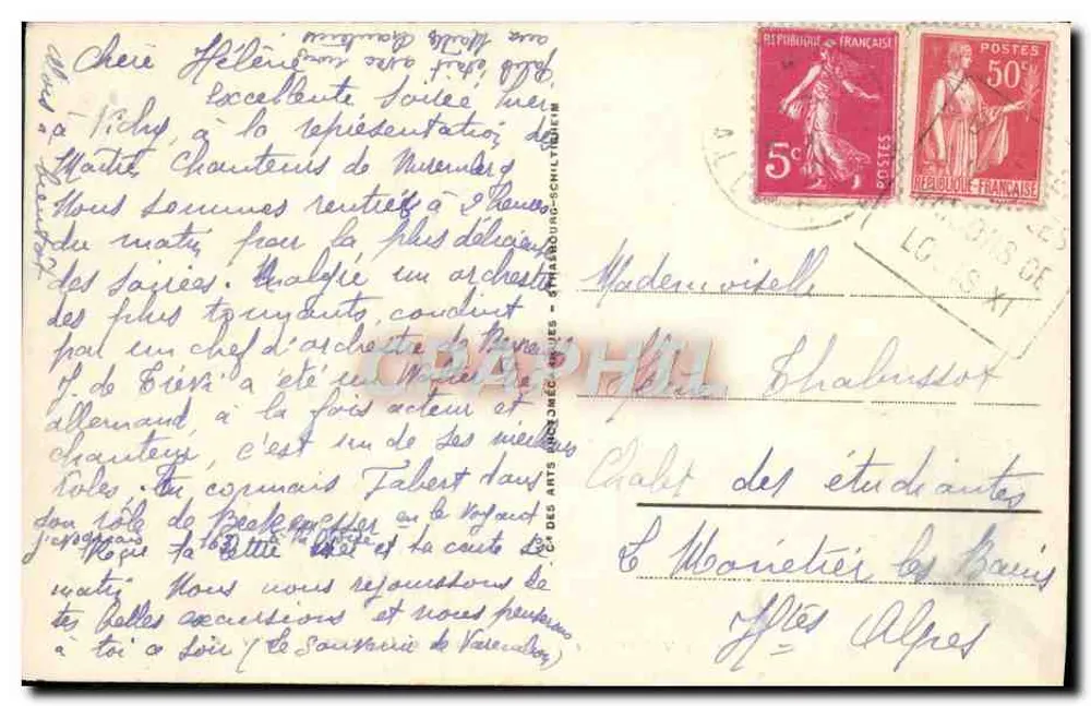 ENV. de VICHY - La Vallée du Jolan et la Route de Malavaux — Verlag ARA, Nr. 401 - Rückseite