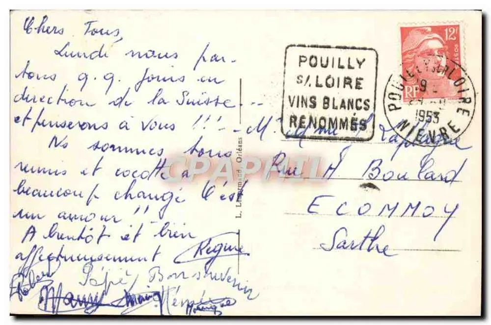 Peuilly-sur-Loire (Nièvre) — Ansicht des Dorfes Loges - Rückseite