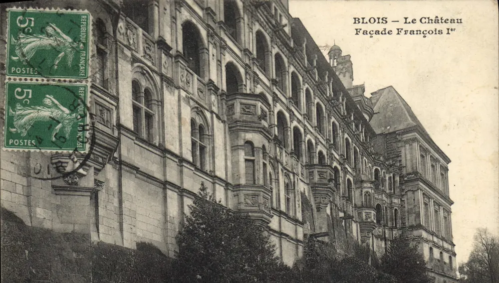 Blois — Die François Ier-Fassade des Schlosses — unbekannter Verlag - Vorderseite