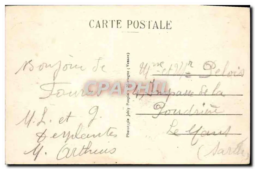Fouaras (Charente-Inf.) — Côte Sauvage - Port Sud — éditeur JAHY (Venace) - Verso