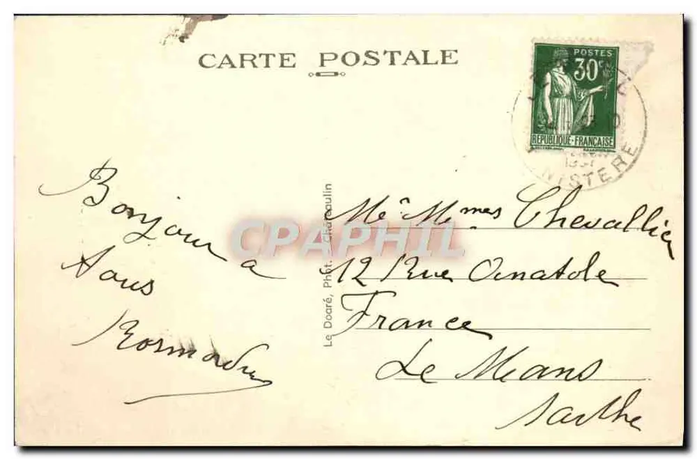Le Fret (Finistère) — O Cais — 3230 - Verso
