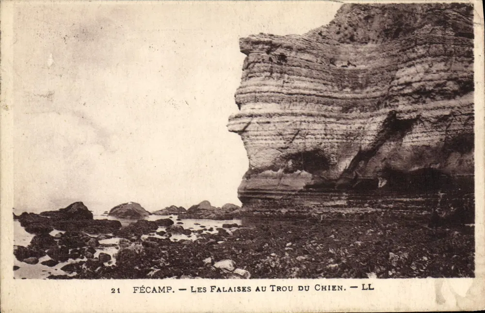 Fécamp — Die Klippen von Trou du Chien — LL - Vorderseite
