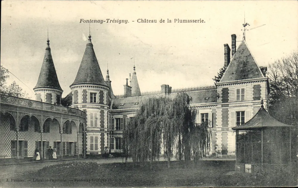 Fontenay-Trésigny — Schloss Plumasserie — J. Pronier — Buchhandlung-Papierwaren - Vorderseite