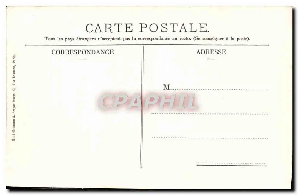 La Ferté-s/Jouarre - Der Marktplatz des Rathauses — E. Guyot, Druckerei-Verlag - Rückseite