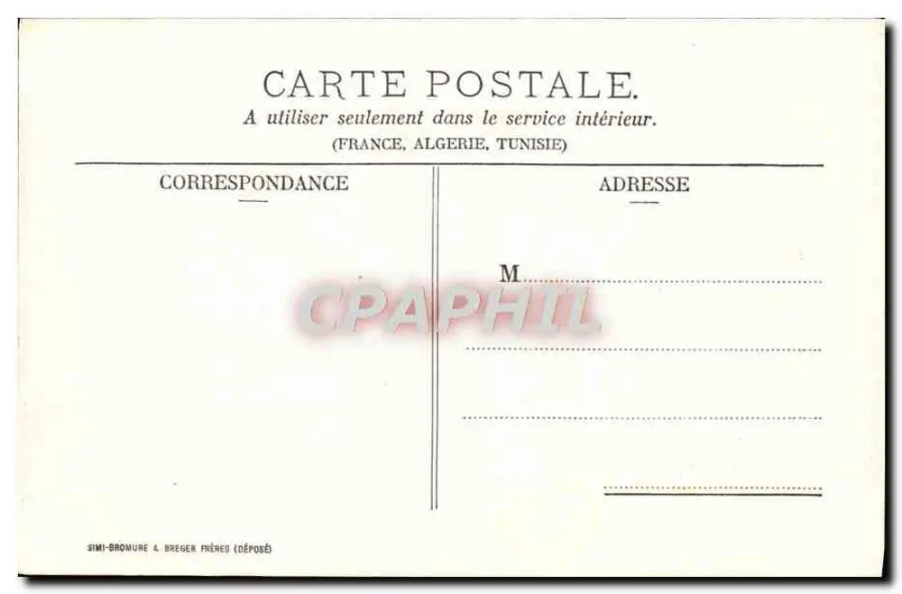 La Ferté-s/Jouarre - Die Synagoge — E. Guyot, Druckerei-Verlag, Nr. 15 - Rückseite