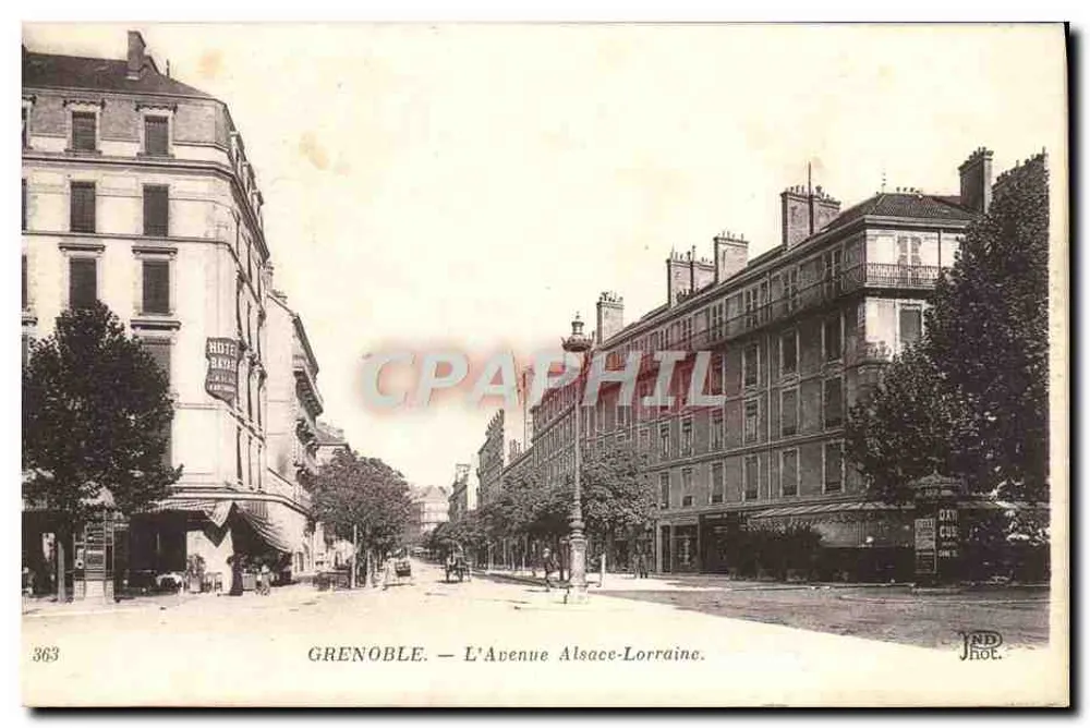 Grenoble — A Avenida Alsace-Lorraine — JND Hol. n°363 - Frente