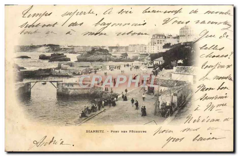Biarritz - Porto dos Pescadores — editor desconhecido, número de série não visível - Frente