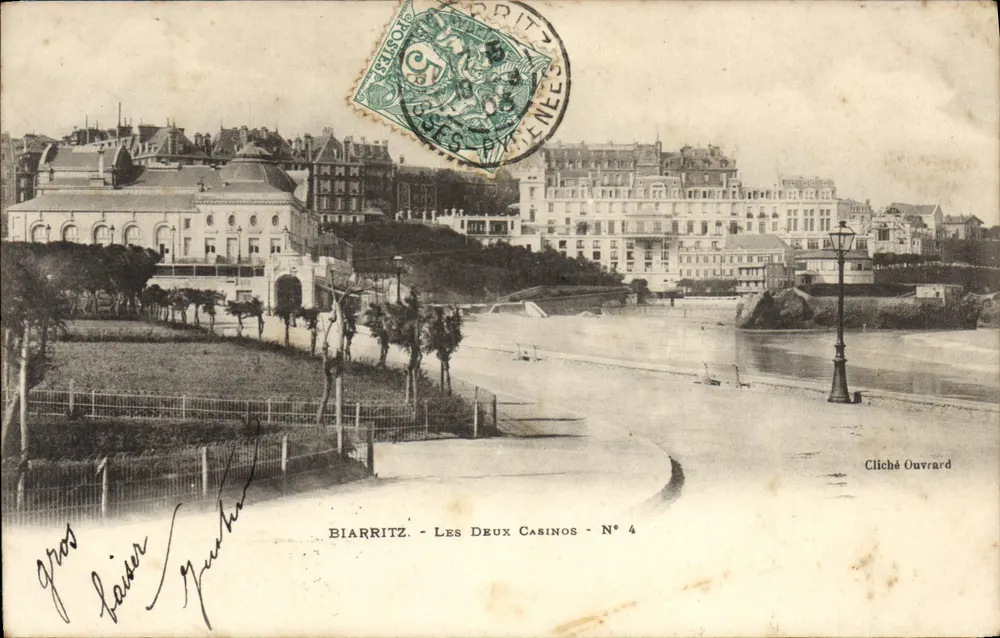 Biarritz - Os Dois Casinos - N° 4 — Cliché Ouvrard - Frente