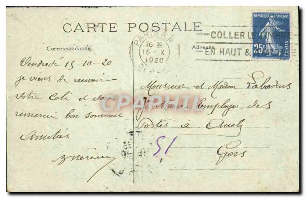 Paris — Das neue Krankenhaus der Pitié — J. H. — n° 696 - Rückseite