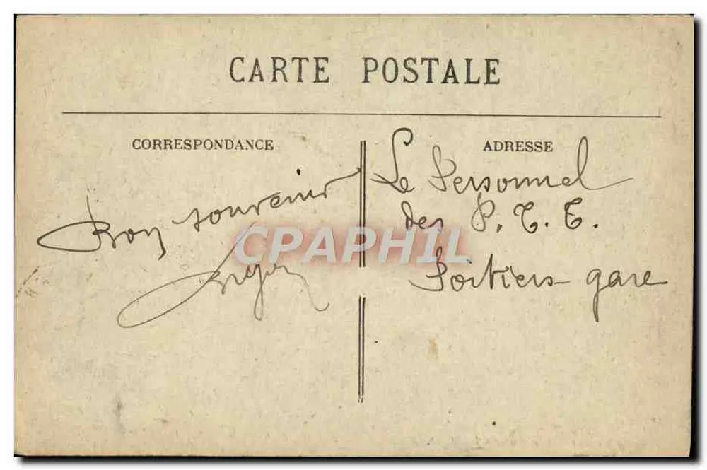 Das Große Stadtschloss — Bordeaux — Phototyp Marcel Belboz, n° 249 - Rückseite