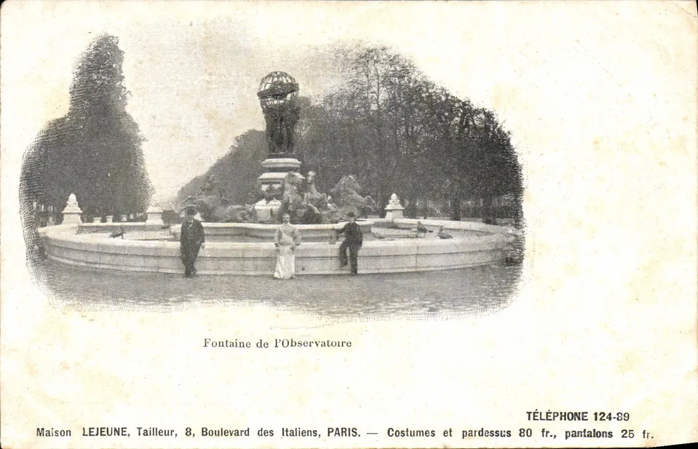 Fonte do Observatório — Maison LEJEUNE, Costureiro, 8, Avenida dos Italianos, PARIS - Frente