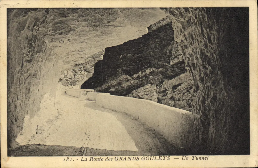 Rodovia dos Grandes Goulets — Um Túnel — Edições Marf, Grenoble - Frente