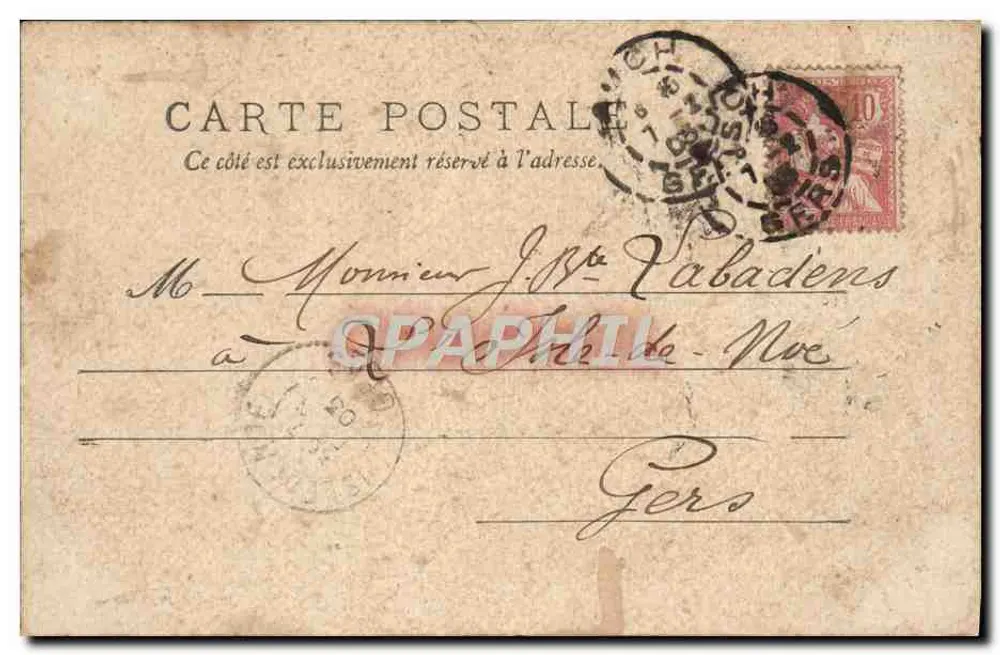 Auch — O Palácio de Cidade — J. Tapie, Fot. Ed., Auch - Verso