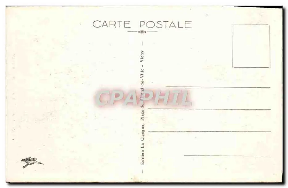 Montbrison - La Diana, ehemalige Sitzungshalle der Forez — errichtet 1500, restauriert 1866 — Édition La Cigogne, Vichy - Rückseite
