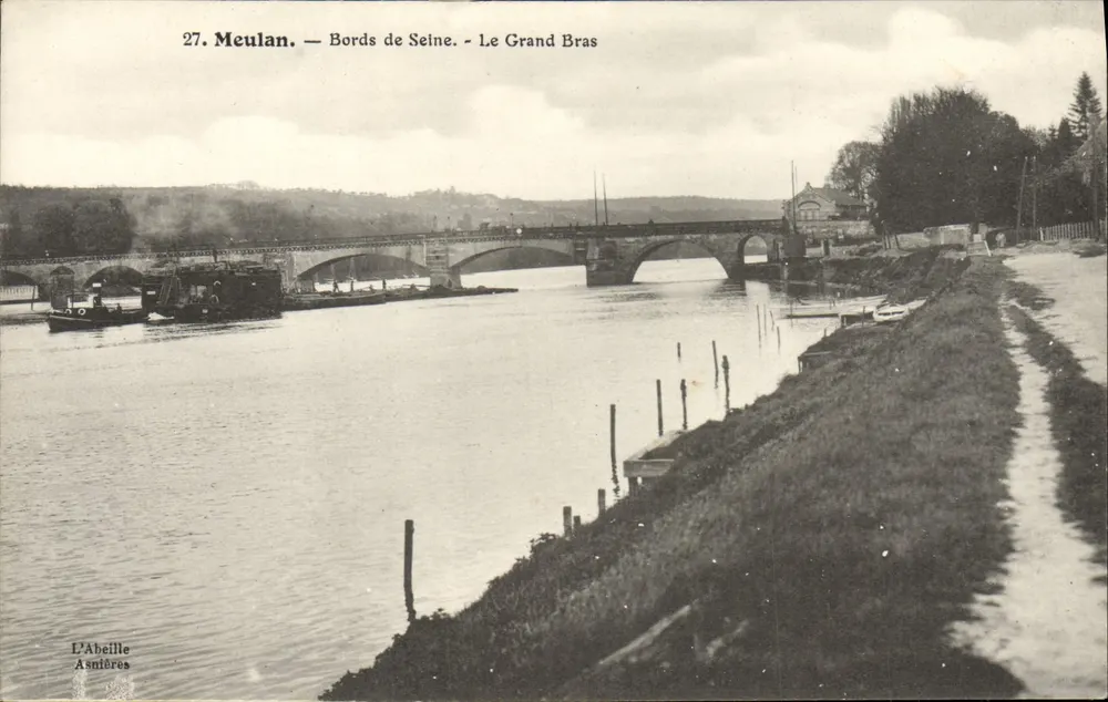 Meulan — Ufer der Seine — Le Grand Bras — L'Abeille Asnières - Vorderseite