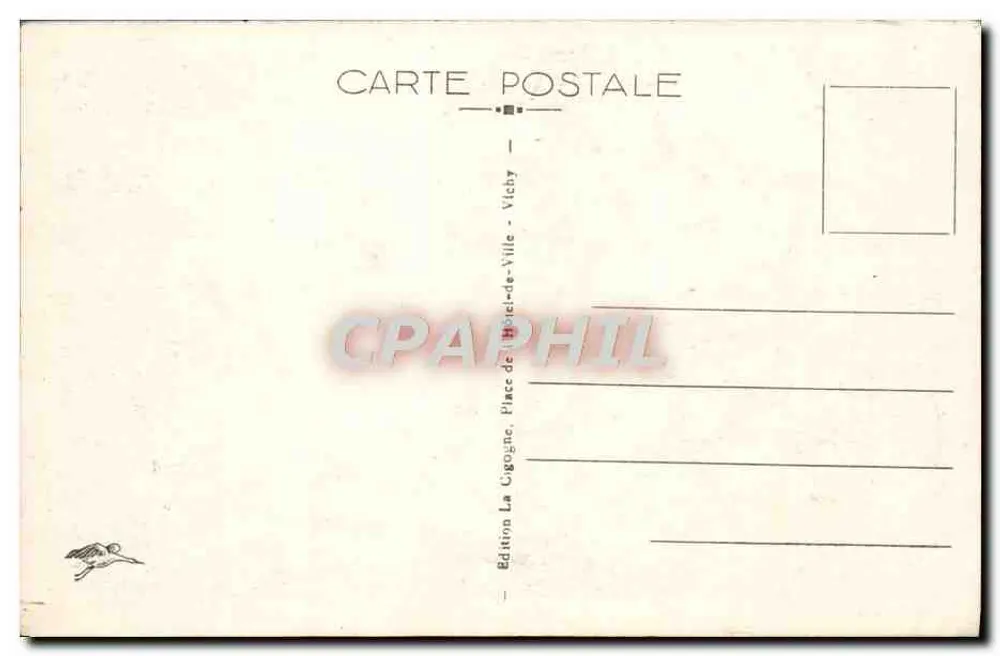 Mont-Dore — Fonte Madeleine — Ed. La Cigogne, Vichy - Verso