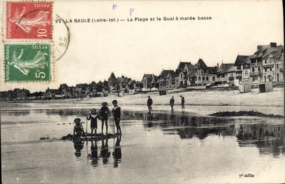 La Baule (Loire-Inf.) — Die Strände und der Qual bei Ebbe — 7. Meile - Vorderseite
