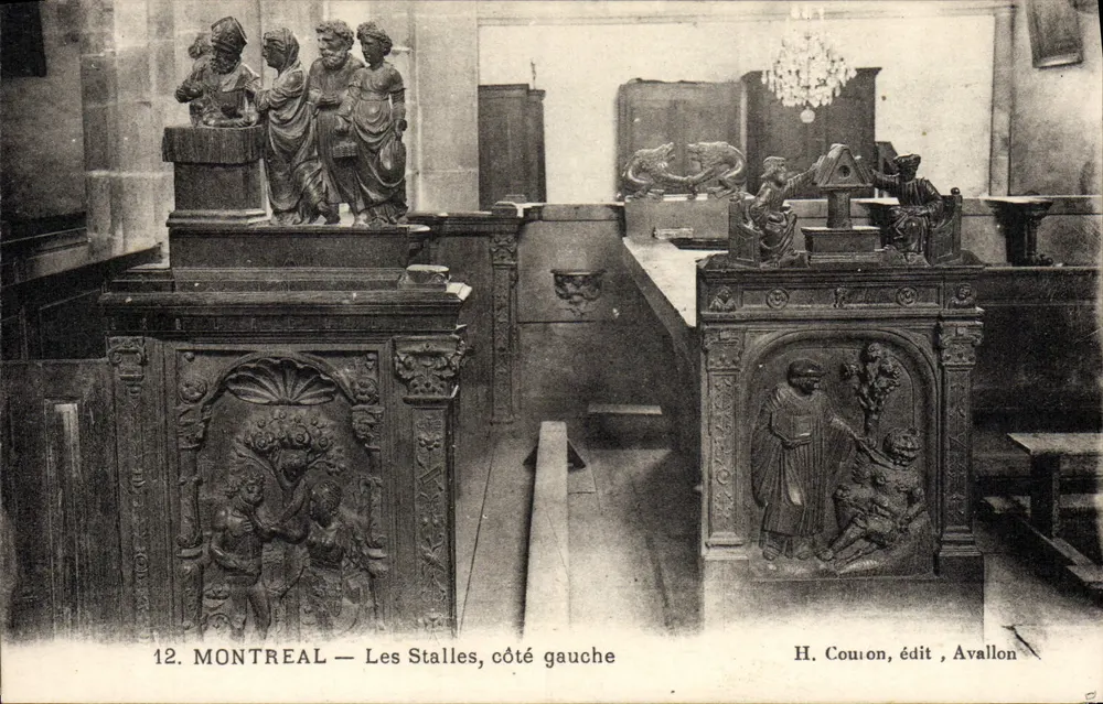Montreal — As Stalles, lado esquerdo — H. Couiron, editor, Avallon - Frente