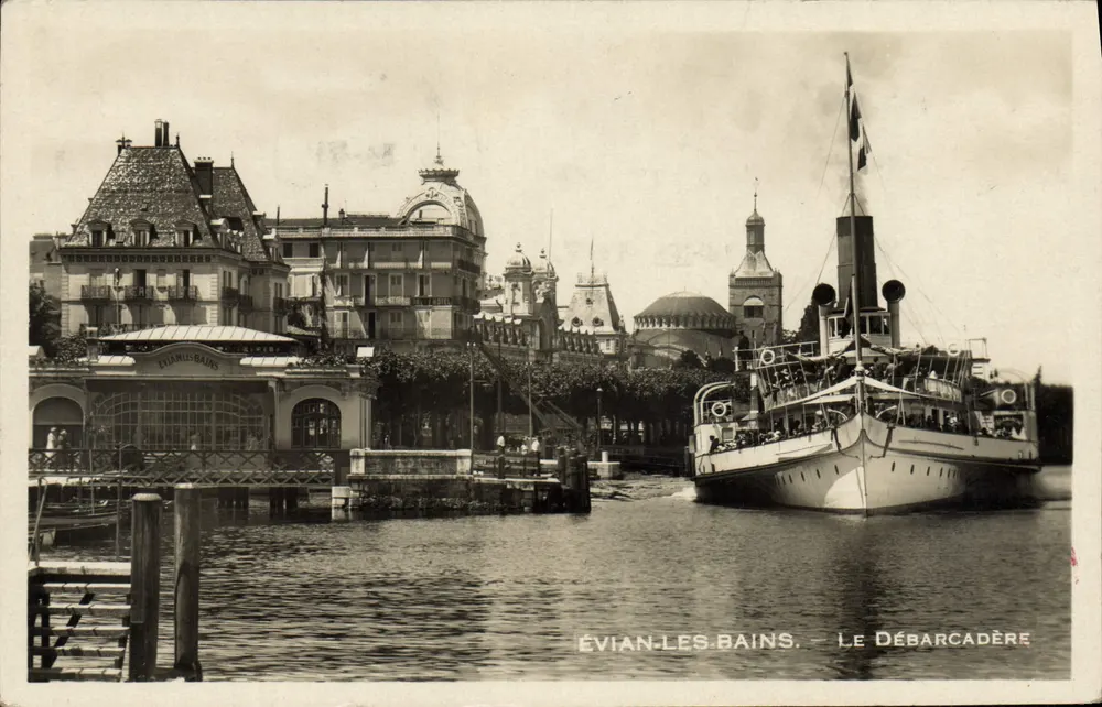 Évian-les-Bains — O Desembarque — Editor Savoile - Frente