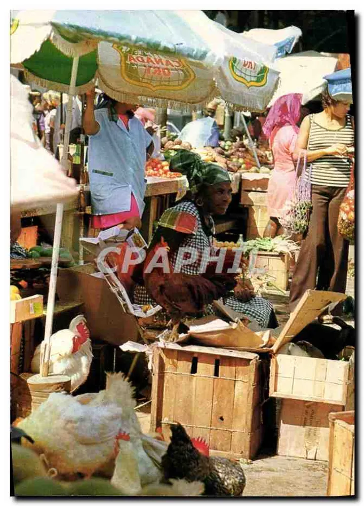 Markt von Martinique — Französisch-Westindien — Hachette Antilles - Vorderseite