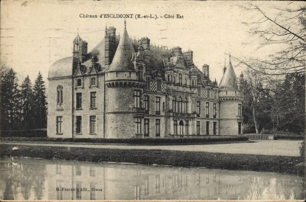 Castelo de ESCLIMONT (E.-et-L.) - Lado Leste — G. Foucault, editor, Dreux - Frente
