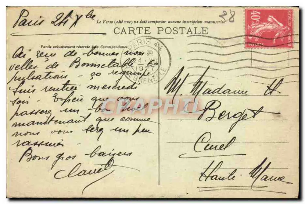 Castelo de ESCLIMONT (E.-et-L.) - Lado Leste — G. Foucault, editor, Dreux - Verso