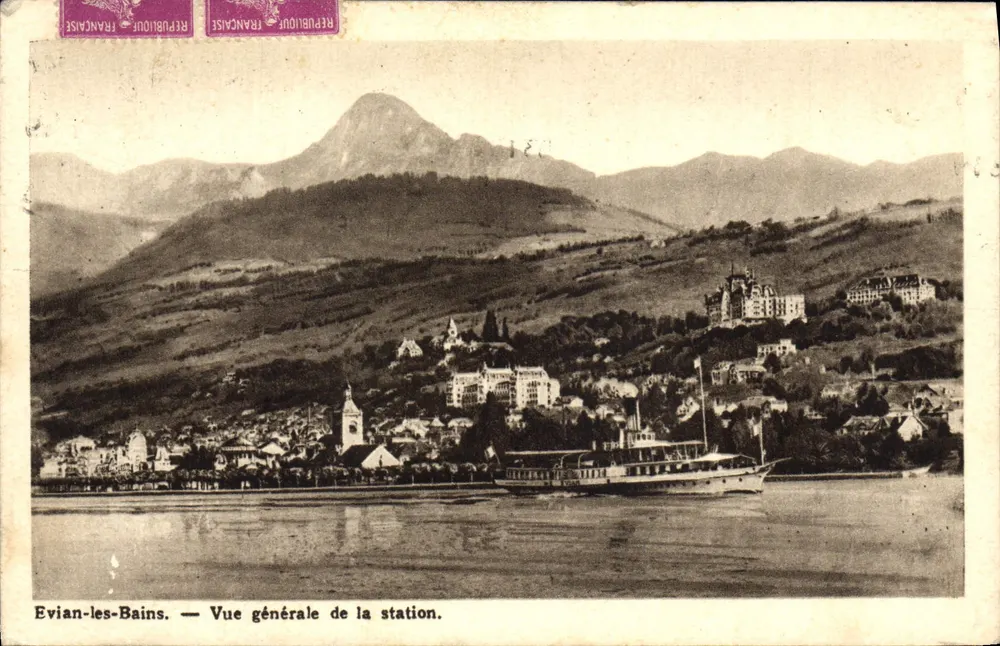 Evian-les-Bains — Allgemeiner Blick auf die Station — Verleger Grav. et Imp. Société des Eaux Minérales - Vorderseite
