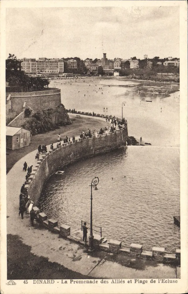 Dinard - Die Promenade der Alliierten und Strand von Ecluse — n°45 - Vorderseite