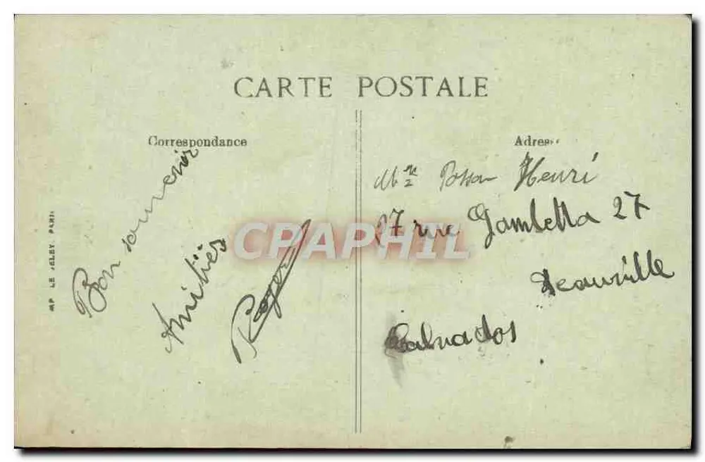 Deauville — Badezimmer — G F. Le Havre, n° 443 - Rückseite