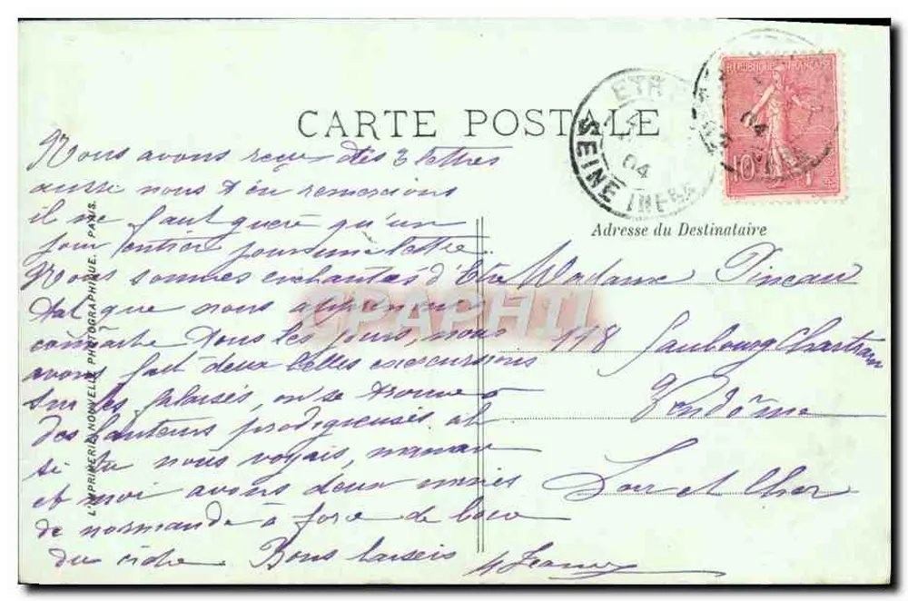 ÉTRETAT — As Lavadeiras — LL - Verso