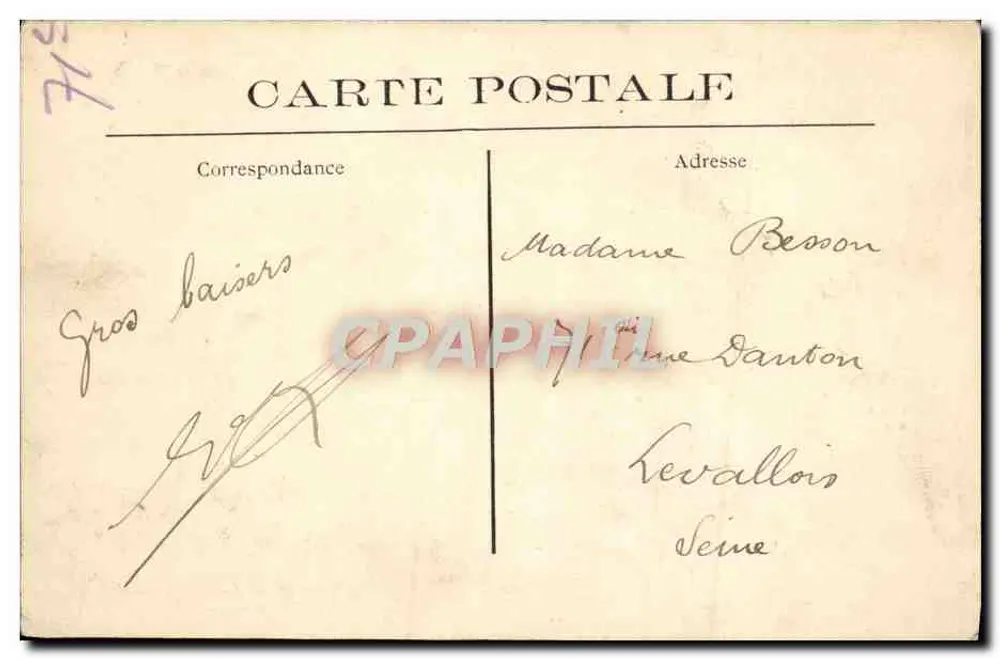 Enghien-les-Bains — Das Casino - Theaterhalle — L. Abeille, Amiens - Rückseite