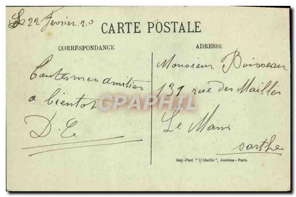 Enghien-les-Bains — Das Casino von der neuen Mole aus — L'Abeille - Rückseite