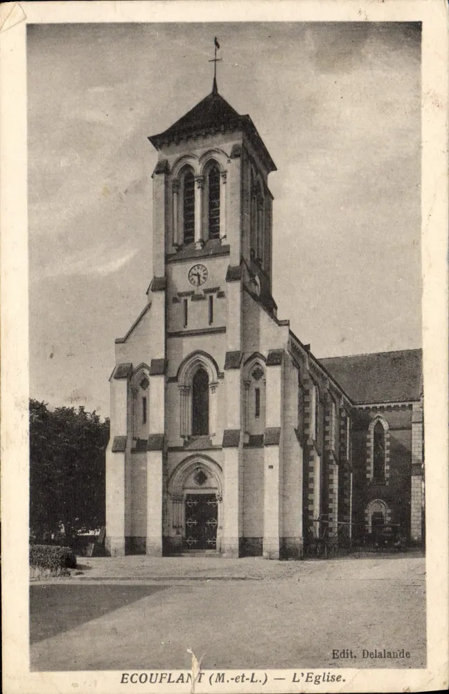 Écouflant (M.-et-L.) — Die Kirche — Verlag Delalande - Vorderseite