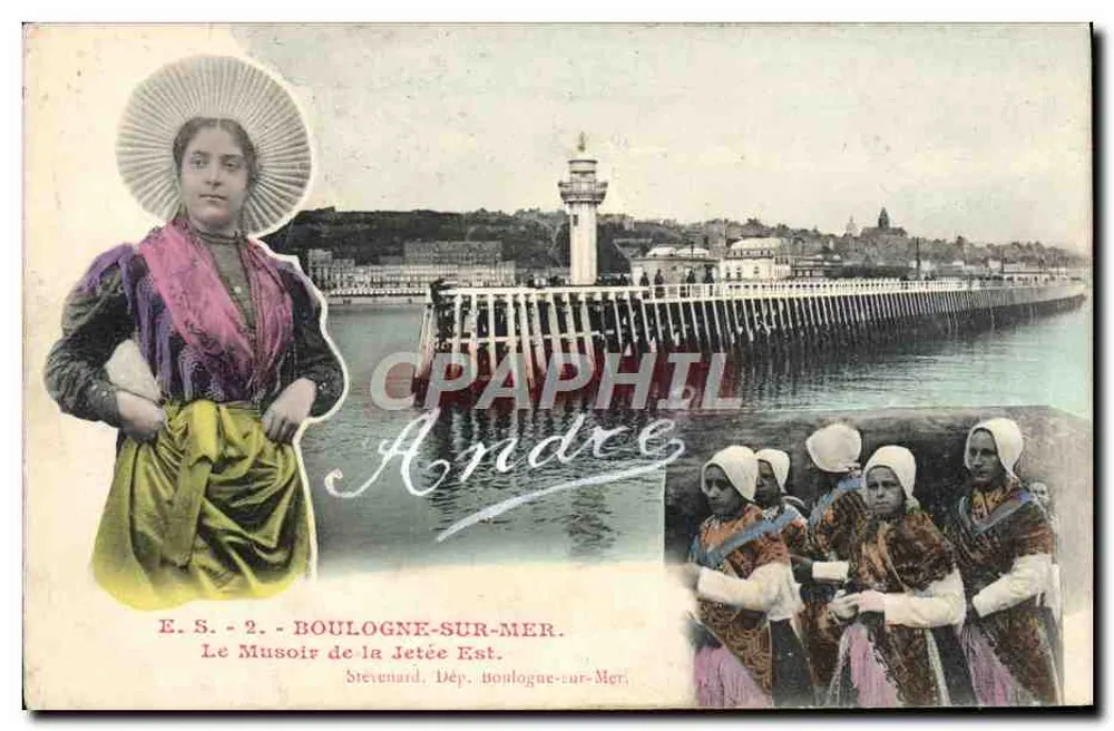 Boulogne-sur-Mer — Der Musoir der Ostmole — Verleger Stévenard, n°2 - Vorderseite