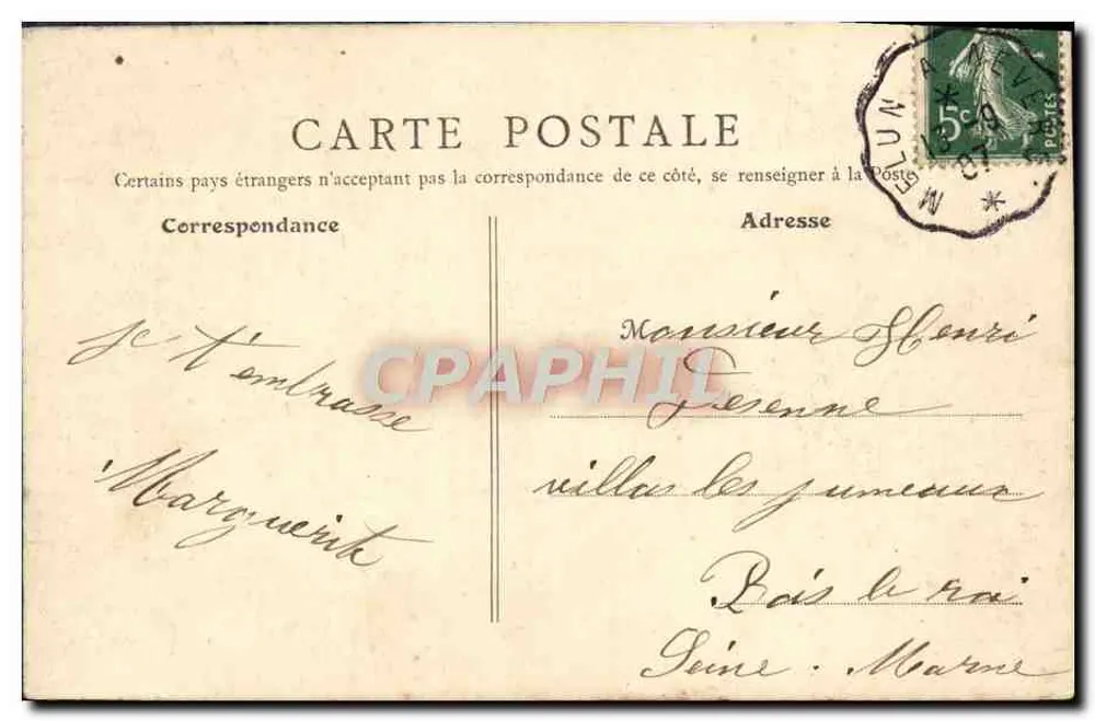 Pouguès-les-Eaux — O Lago — B.F. Paris, n°4 - Verso